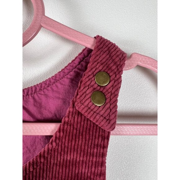 Cheeky Plum Parker Corduroy Jumper Dress Wild Plum - Picture 2 of 12
